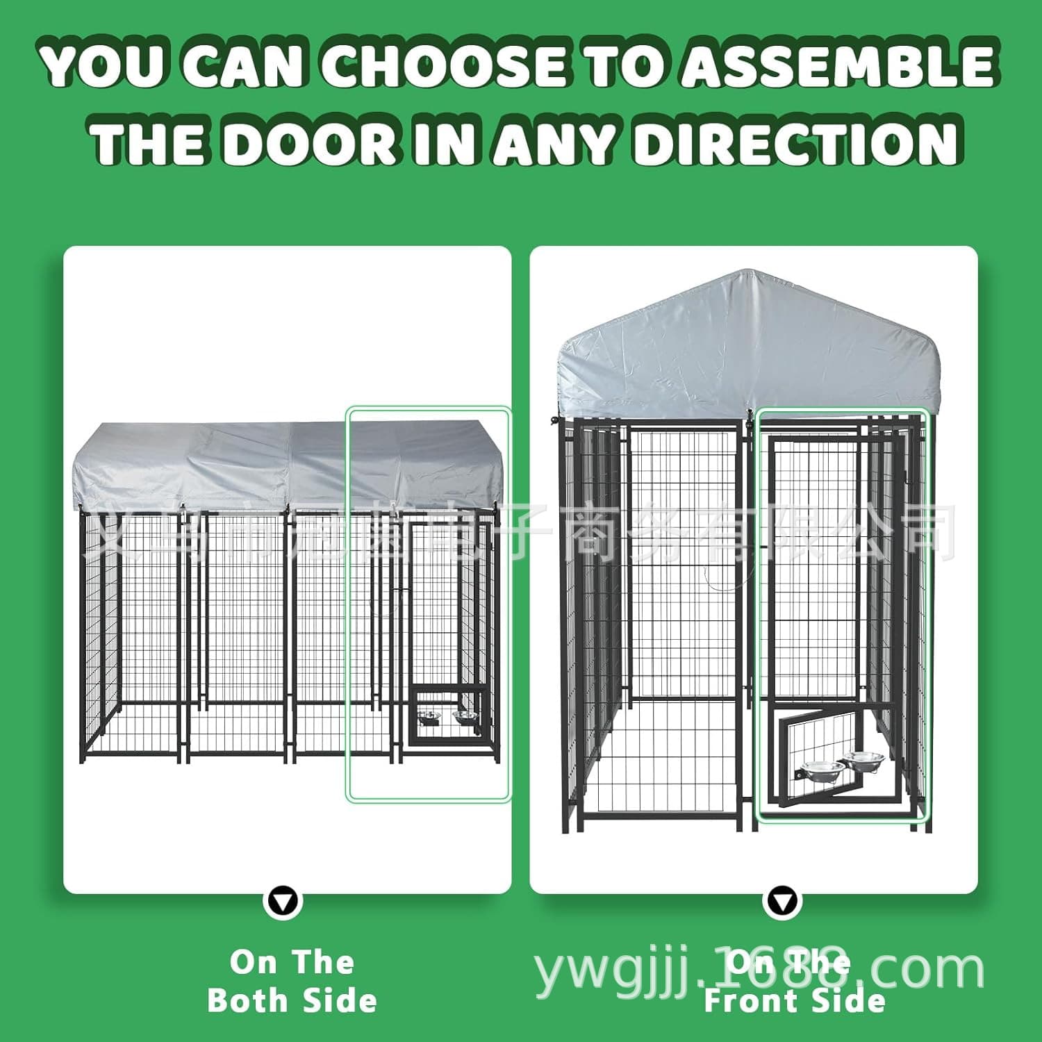 Heavy Duty Rainproof Dog Cage Oxford Cloth Top Cover Outdoor Livestock Pen