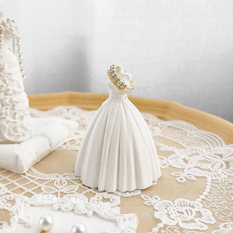 New Ins Jewelry Photo Props High-End Atmosphere White Gypsum Tray Decoration Nail Art Wholesale Drop Shipping
