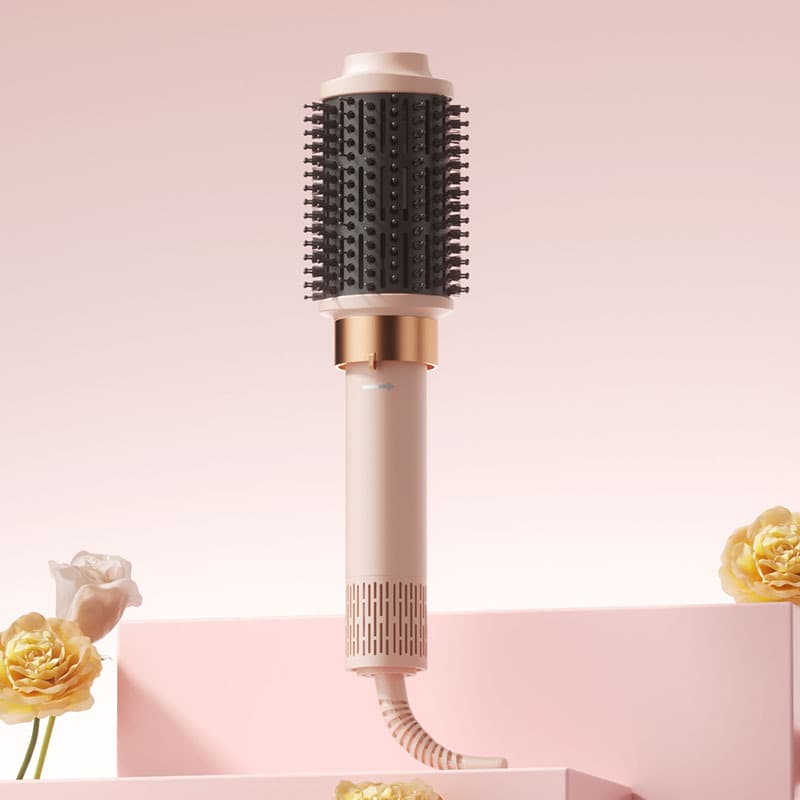 Multifunctional Styling Volumizing Straightening Comb Hair Fluffer Integrated High-Speed Negative Ion Hair Dryer Blow Dryer Curling Iron