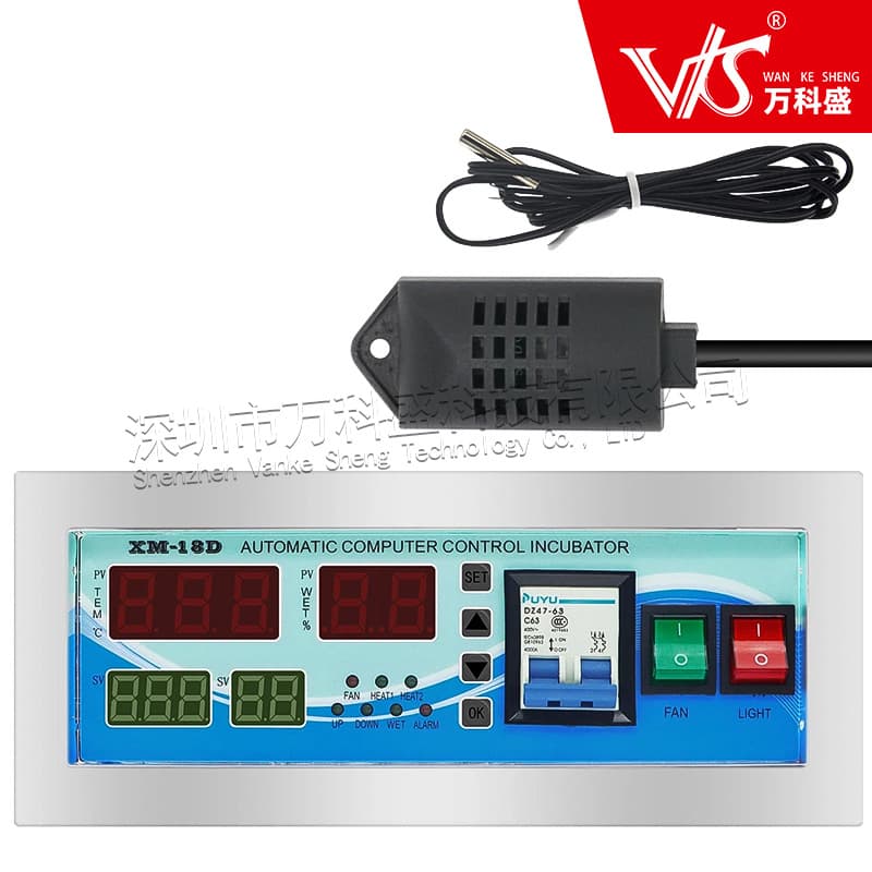 Vankesheng Incubation Controller Temperature Control Instrument Microcomputer Fully Automatic XM-18D Temperature and Humidity Controller