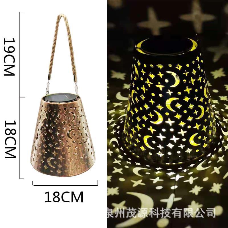 Cross-border Solar LED Star String Lights, Fairy Lights, Colorful Ambient Lights, Decorative Waterproof Twinkle Lights, Outdoor Hollow Lights