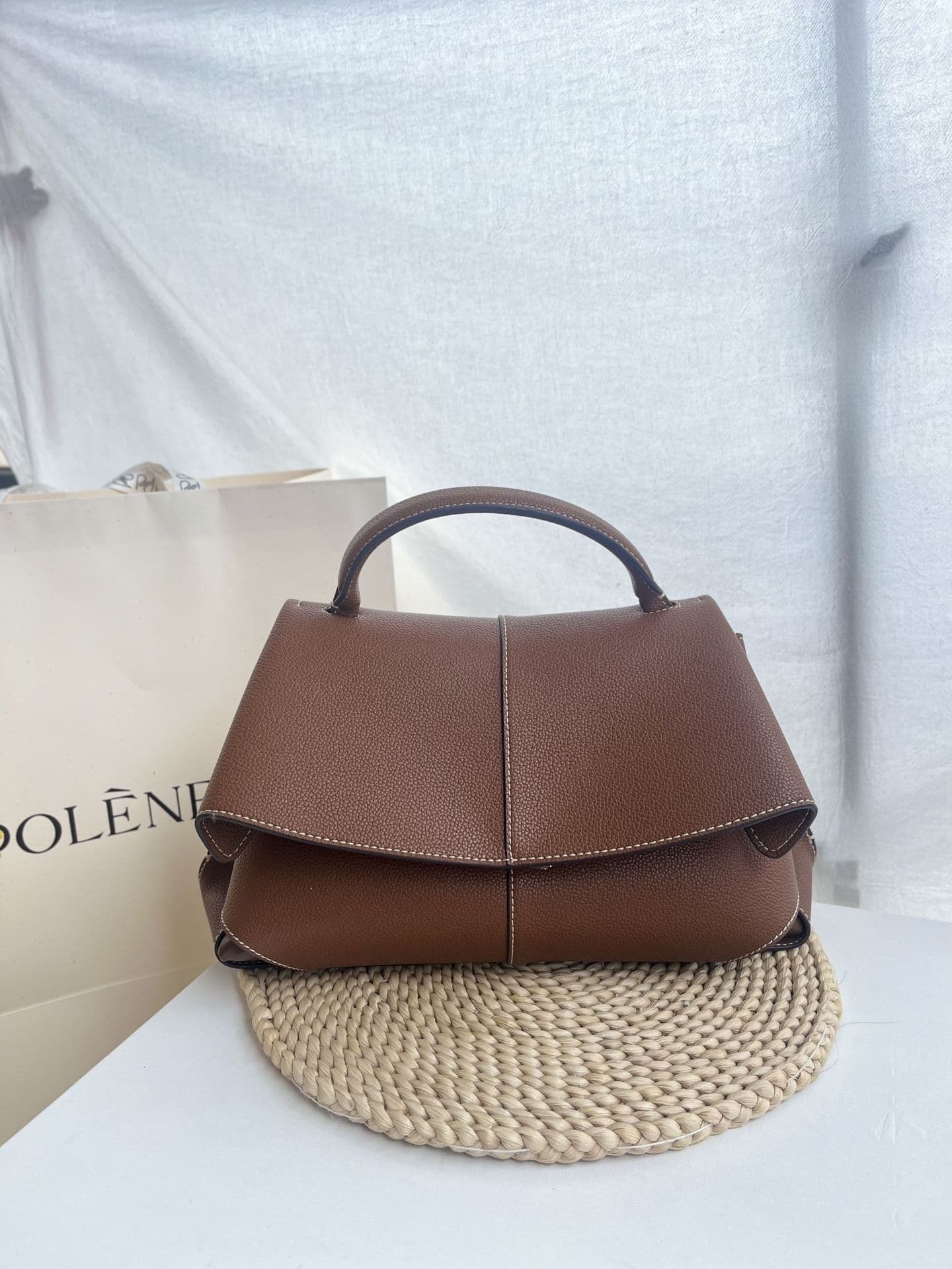 MOKKI Mini Women's Genuine Leather Handbag Crossbody Bag Small Tote