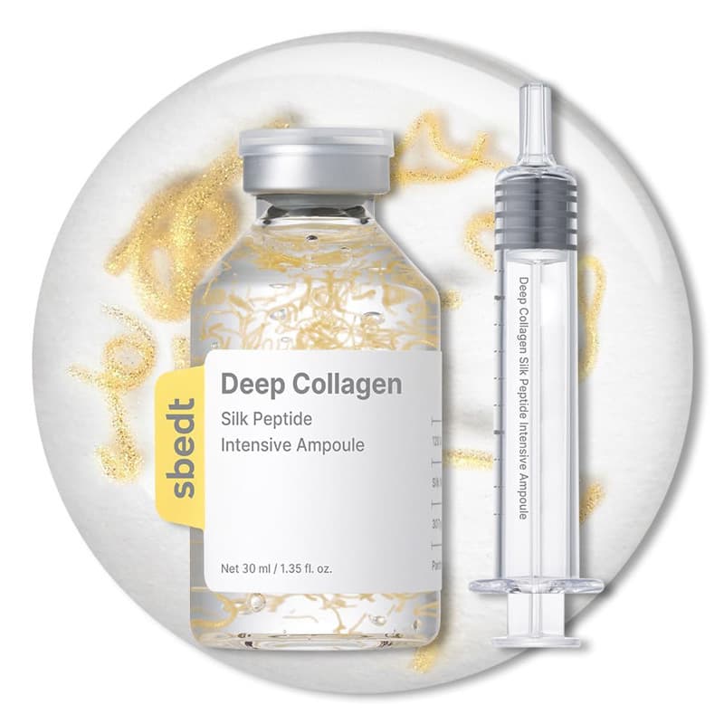 Deep Collagen Silk Ampoule Collagen Silk Peptide Firming Ampoule Liquid Serum