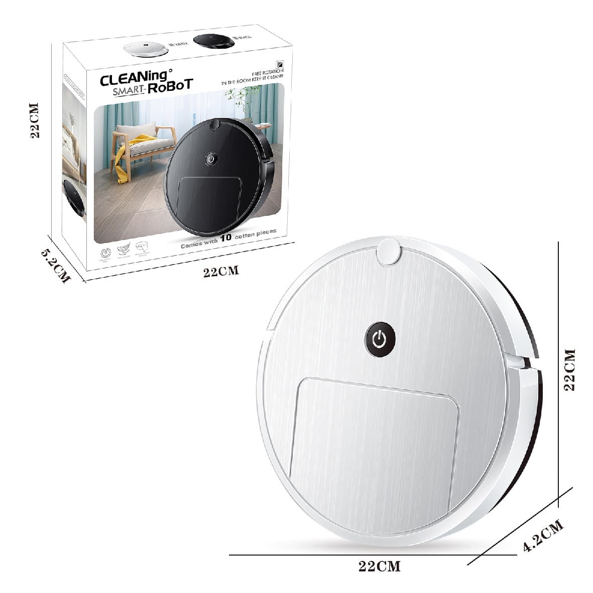 Factory Wholesale Mopping Robot Home Cleaning Machine Lazy Smart Robot Vacuum Cleaner Small Appliance Gift