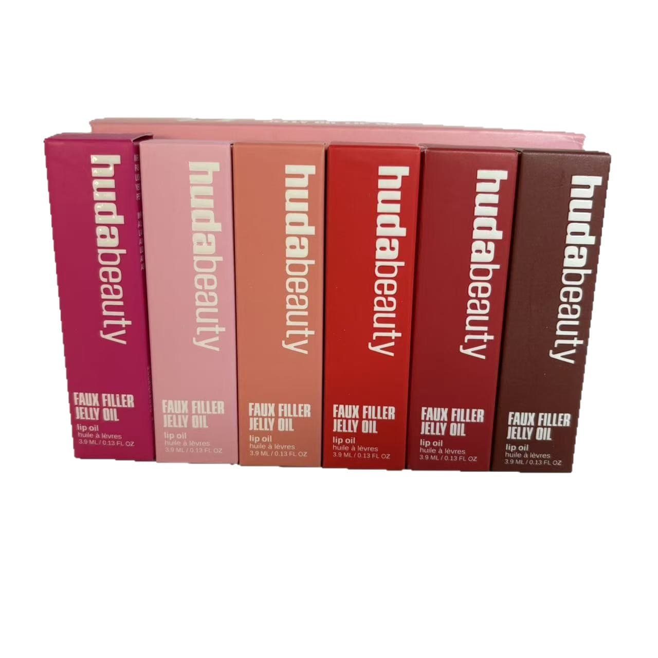 Huda Beauty Ultra-Hydrating Gel Lip Oil Faux Filler Transparent Watery Lip Gloss Moisturizing Lip Gloss