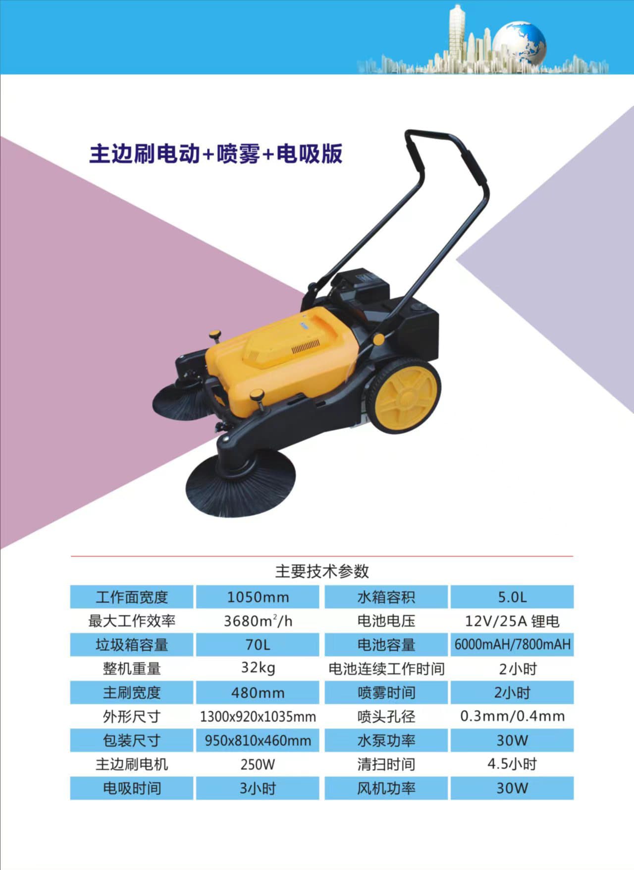 Ride-On Sweeper Factory Workshop Sanitation Road Sweeper Property Community Electric