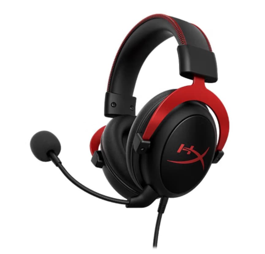 HyperX Cloud II Wired and Wireless Gaming Headset, Black Red