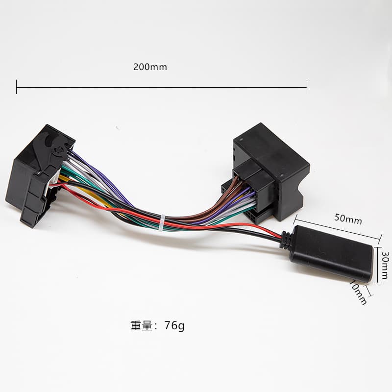 Bluetooth Auxiliary Adapter Wiring Harness for Volkswagen RCD310 510 RNS510 AUX Audio Music Device