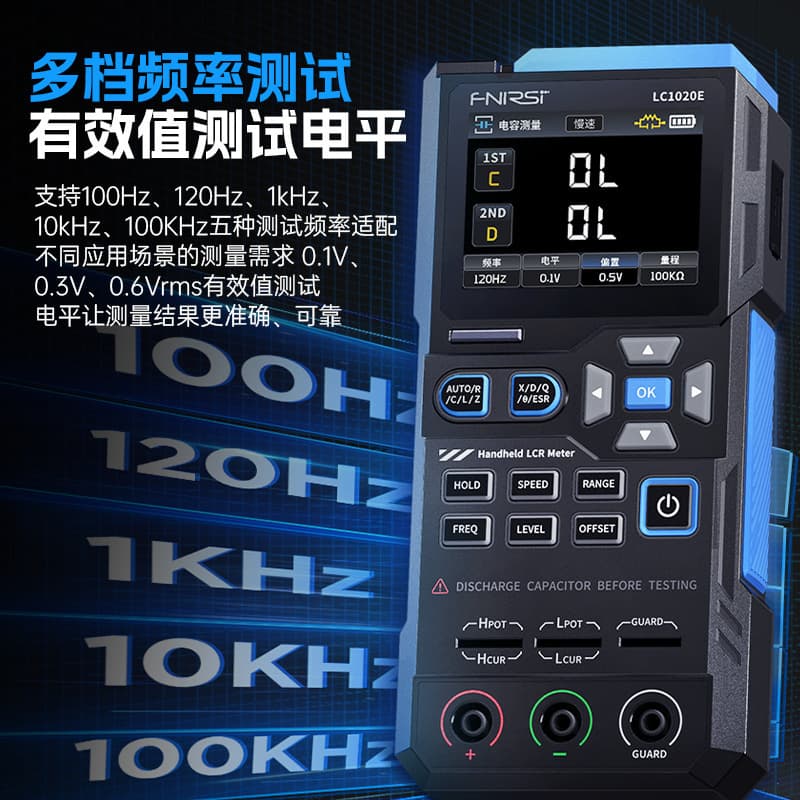 FNIRSI LC1020E Digital Bridge Handheld Tester Resistor Inductor Capacitor SMD LCR Smart Multimeter