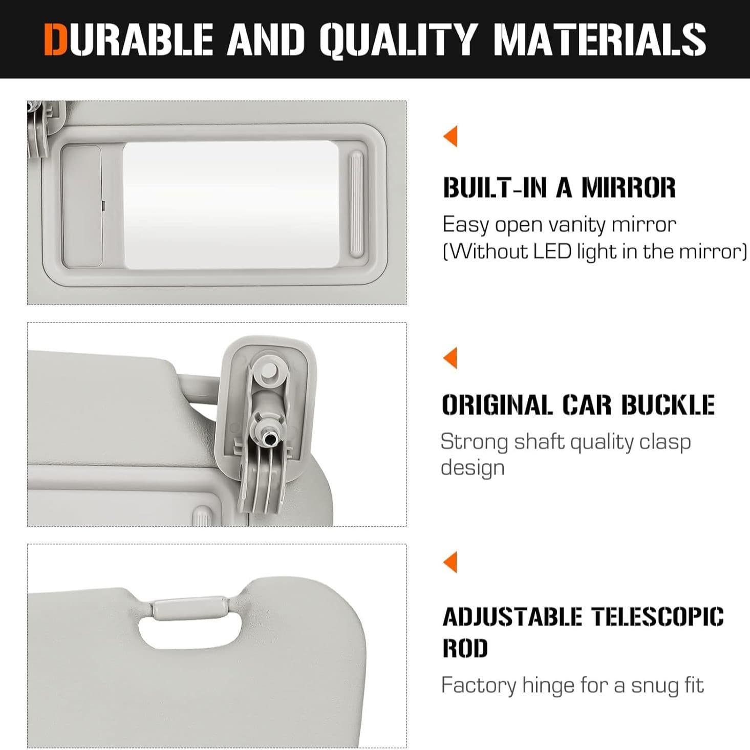 Bbm2-69-320C-75 Left Side Sun Visor Suitable for Mazda Light Beige Car Accessories Cross-Border Supply