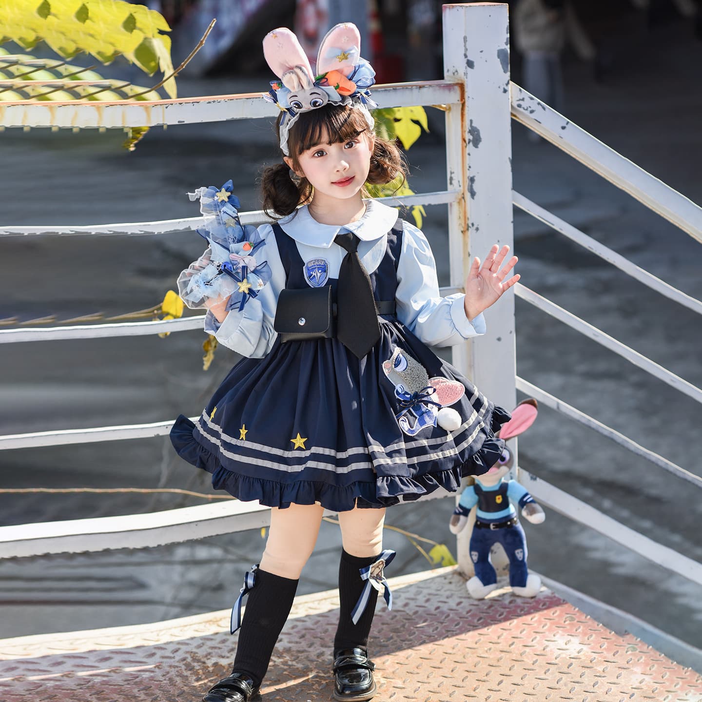 Girls Judy Hopps Dress Spring 2026, Lolita Princess, Birthday Costume