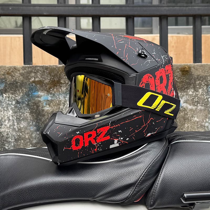 3C Certified Off-Road Motorcycle Helmet Safety Helmet Unisex Rally Full Face Helmet Mountain Bike Downhill Full Coverage Four Seasons