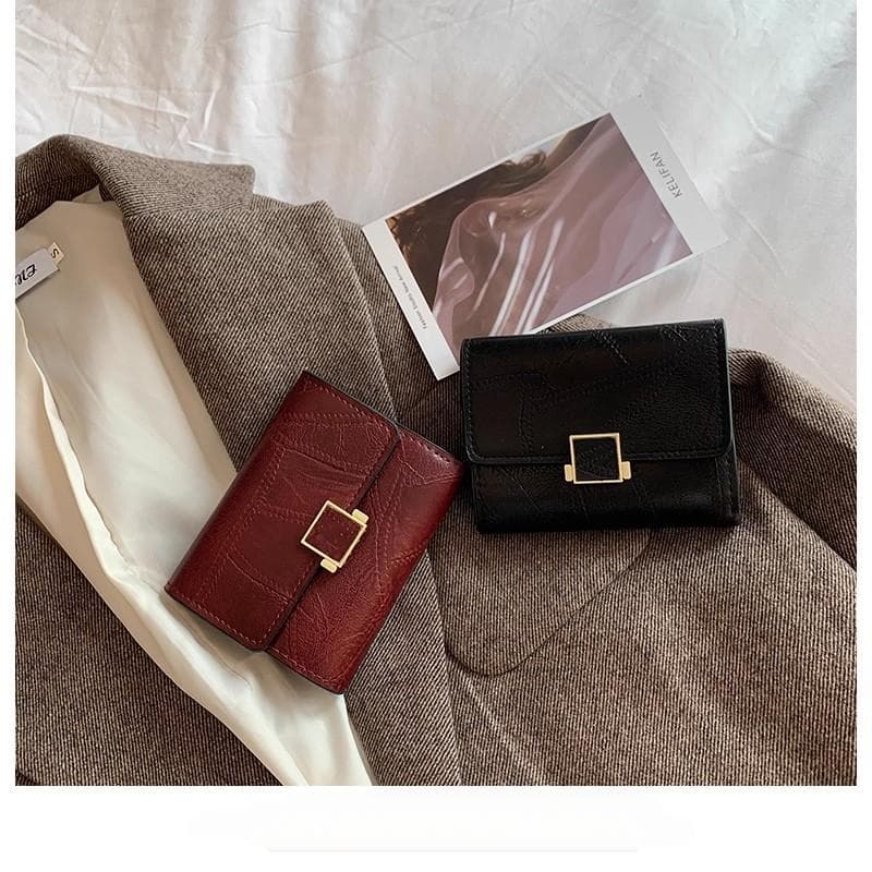 Cross-Border Hot-Selling 2026 New Model Short Retro Fashion Women's Niche 70% off Multi-Card Slot Wallet Coin Purse