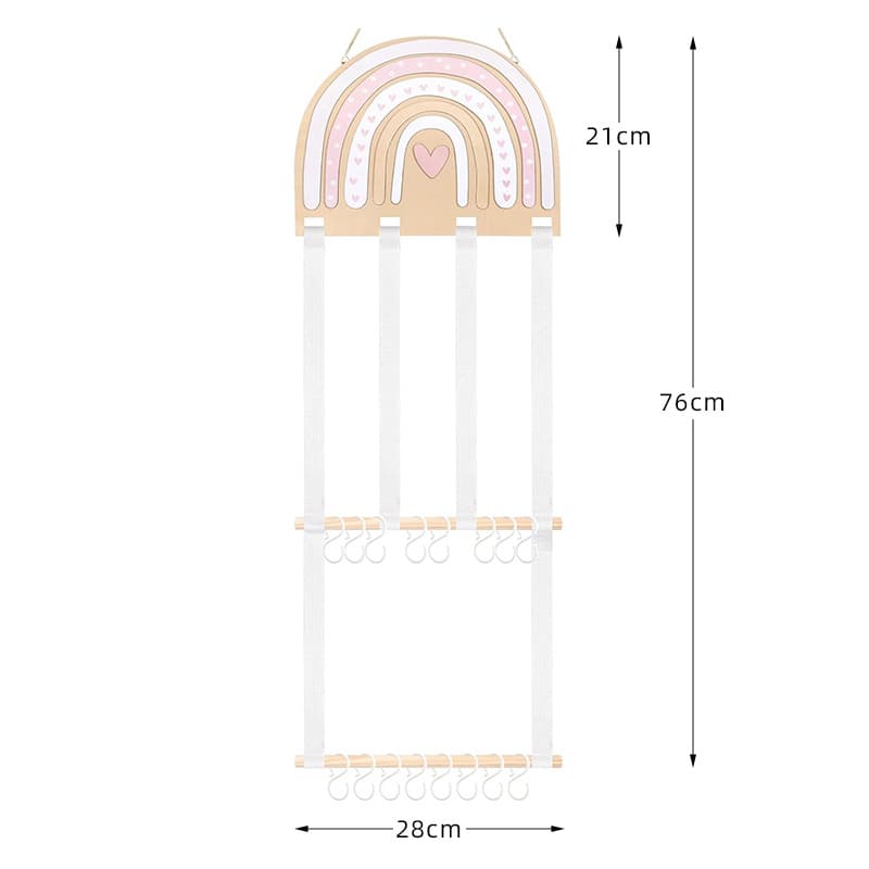 Hot Selling Nordic Wooden Cloud Hair Clip Organizer Princess Hairband DIY Kit OEM/ODM