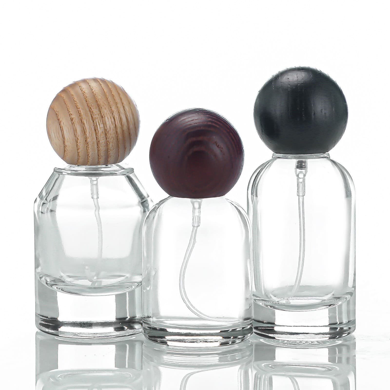 Wholesale 30ml 50ml Glass Perfume Dispensing Bottles 100ml High-End Cylindrical Sample Bottles Manufacturer Spray Bottles in Stock
