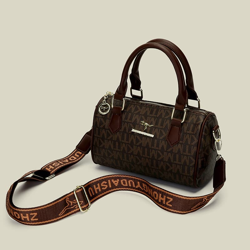Women's Bag Boston Fashion Easiest for Match Handbag Printed Western Style Shoulder Crossbody Bag Light Luxury Texture Pillow Large Capacity