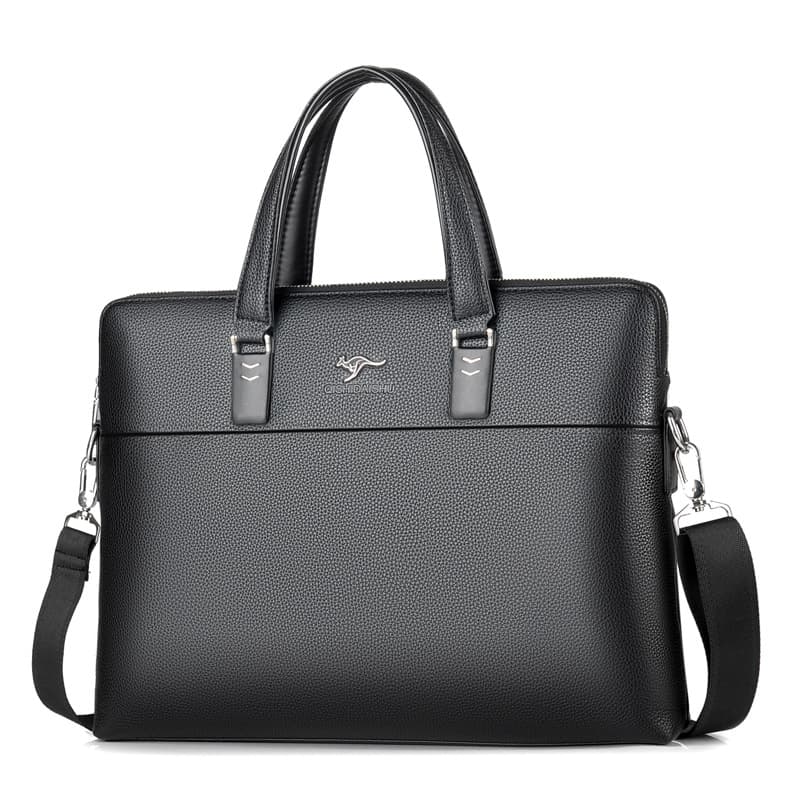Muzi Daishu Men's Bag Handbag Horizontal Business Briefcase Leather Bag Shoulder Factory Direct Light Luxury
