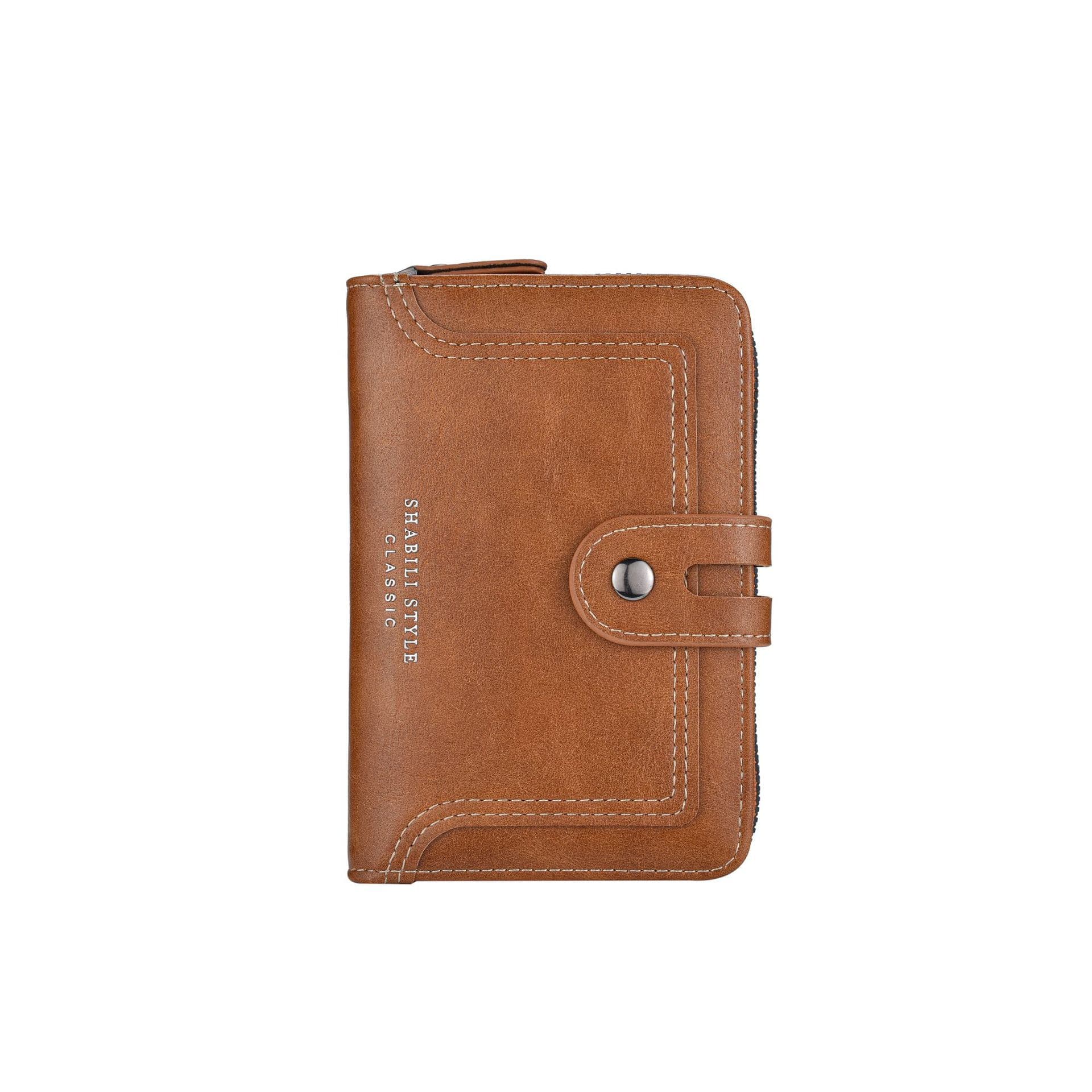 New Cross-Border Men's Wallet Short Zipper Wallet Fashion Multifunctional Large Capacity Horizontal Business Small Wallet