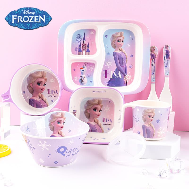 Disney Kids Tableware Set - Spoon, Fork, Plate, Soup Bowl, Frozen & Cars 2023 New
