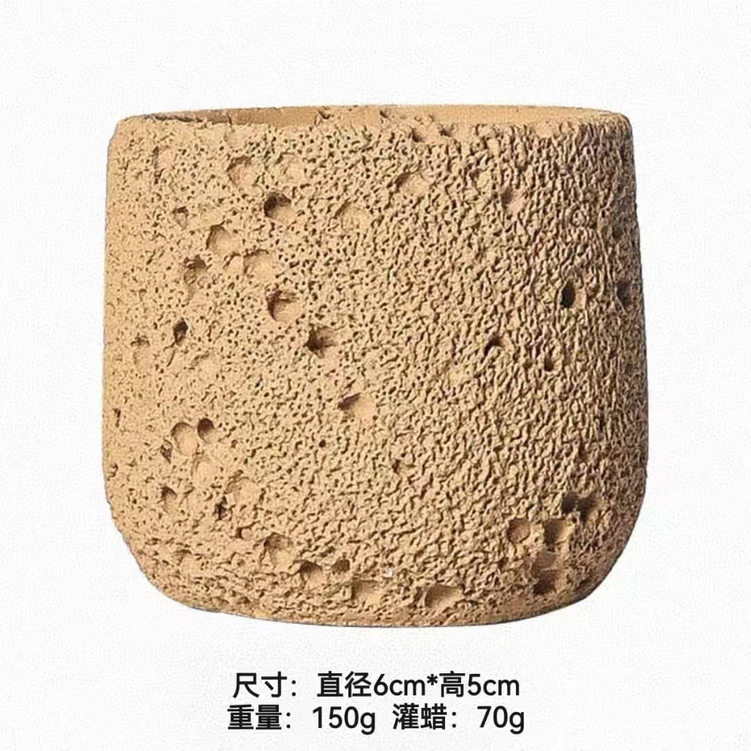 Cross-border Cement Space Texture Aromatherapy Candle Cup DIY Candle Empty Cup Diffuser Stone Flameless Fragrance Container Decoration