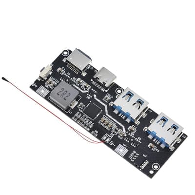 22.5W Power Bank 5-Port Bidirectional Fast Charging Mobile Power Module Circuit Board DIY Main Board Kit QC4+ PD3.0