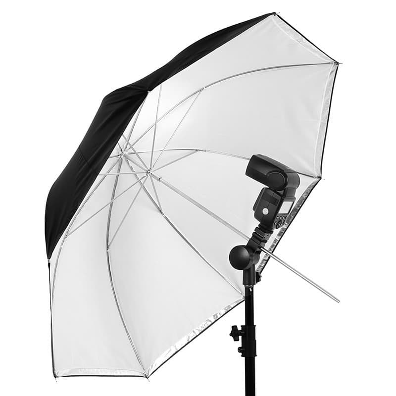 Ness dual use 40 inch black and white light filling and lighting studio umbrella reflective umbrella soft light umbrella 102cm photography flash