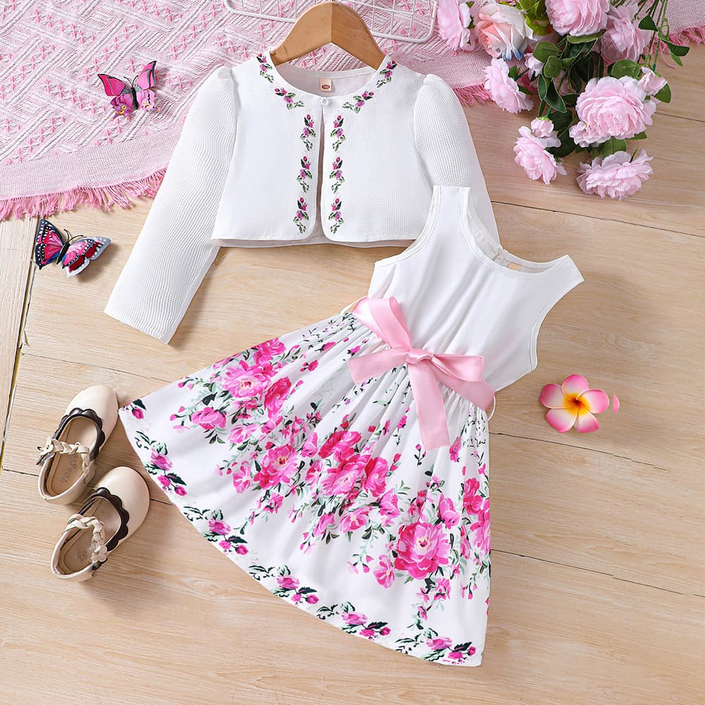 Girls Summer Dress Princess Dress Fashionable Long Dress for Older Children Kids Dress