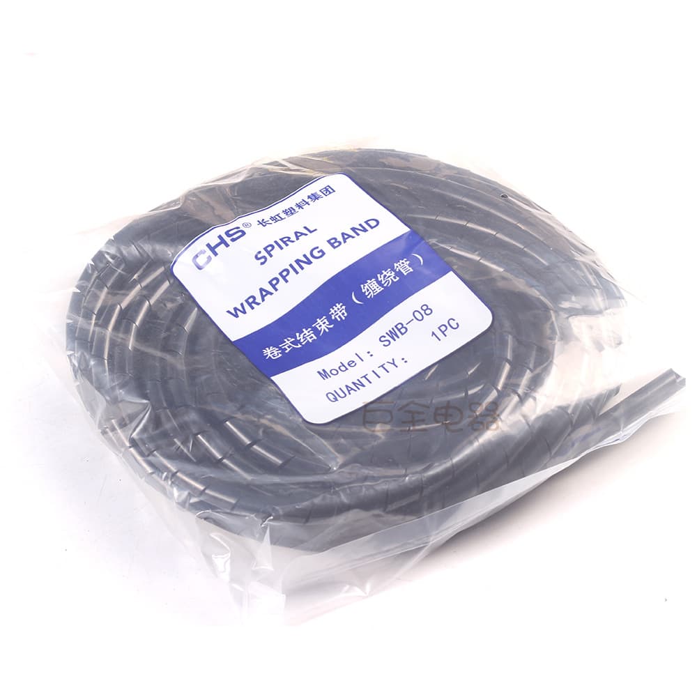CHS Changhong Plastic Group Winding Pipe SWB-08 10 Black and White Series 8 10mm