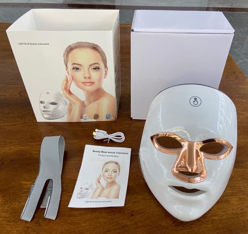LED 7-Color Spectrum Beauty Device Home Anti-Aging Face Mask Light Therapy