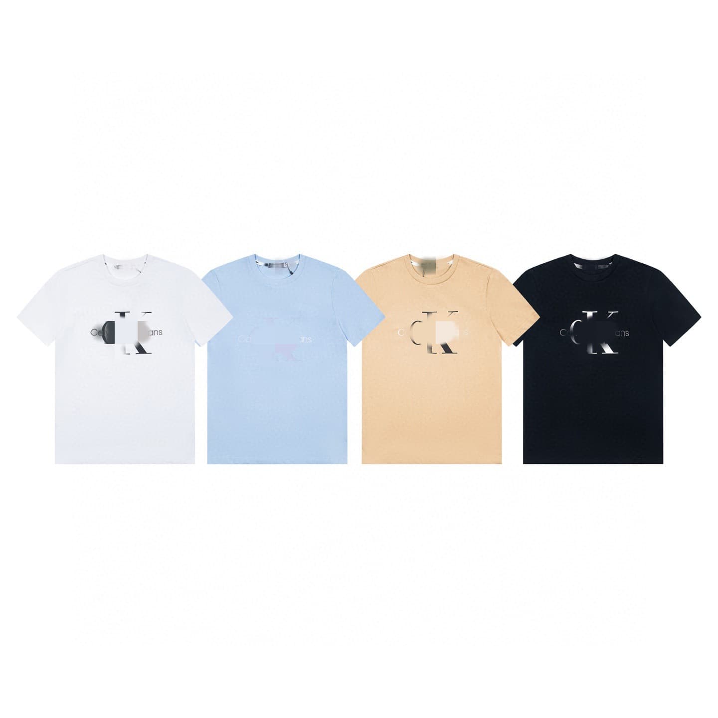 26SS Summer New Original C-brand Short-sleeved T-shirt with Small Embroidered Logo and Large Letters on the Chest, Casual and Versatile for Men and Women