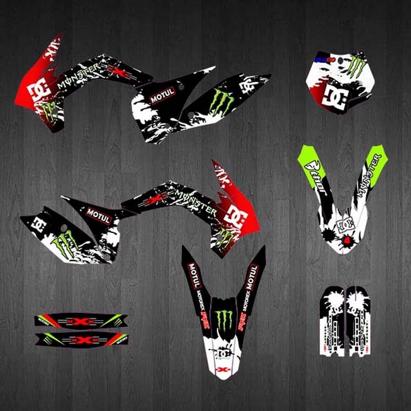 Off-road motorcycle stickers suitable for BOSUER New Cheetah J2, ZUMA K5, Huayang K1, K2 film application RK