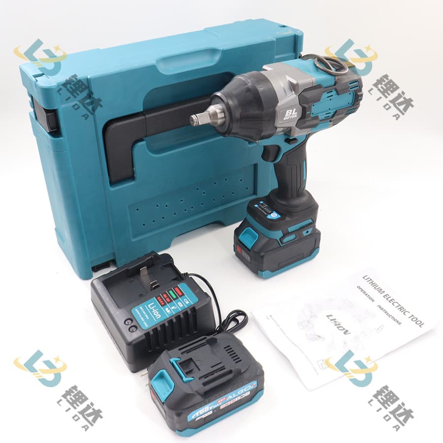 Brushless rechargeable cross-border 2000N lithium battery large torque MT auto repair electric wrench board heavy impact wind