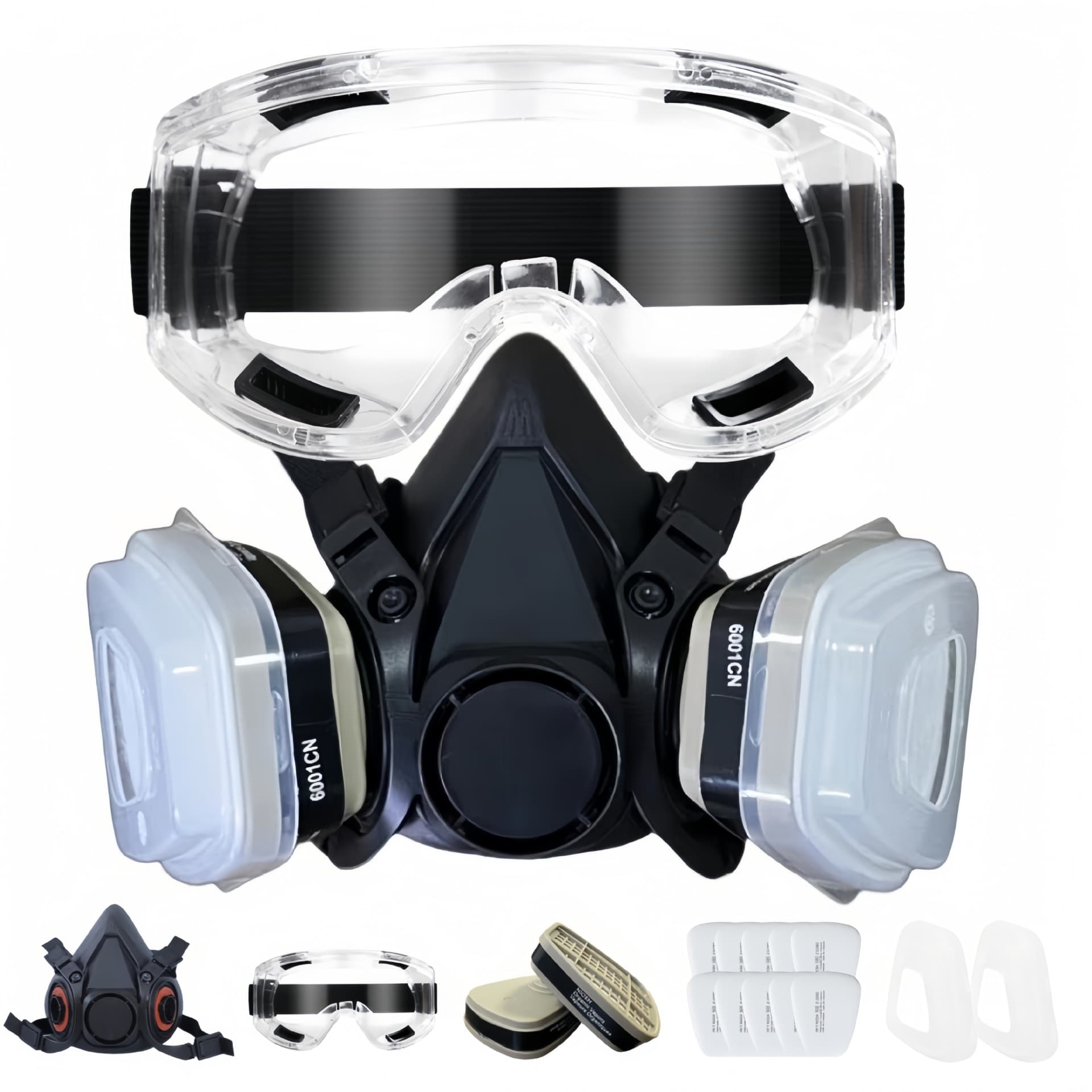 Gas Mask for Spray Painting, Pesticide, Chemical, Decoration, Formaldehyde – 6200 Compatible Gas Mask Cross-Border Drop Shipping