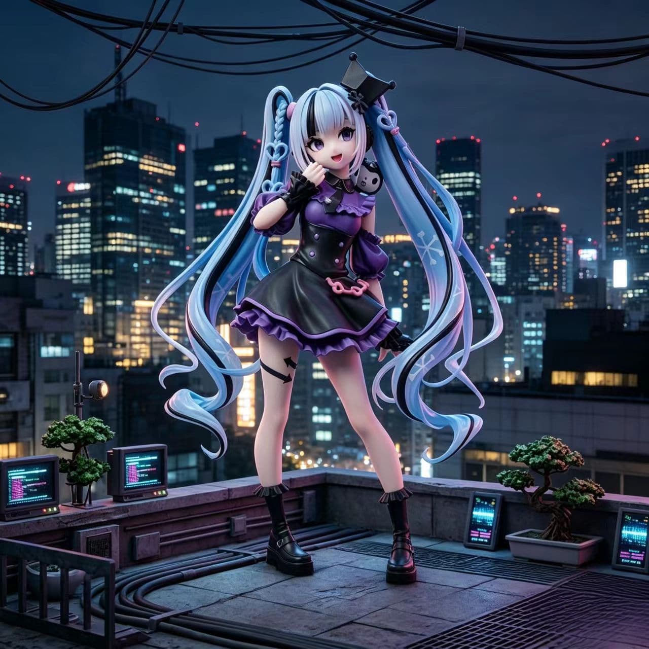 Kuromi Hatsune Miku GK Figure Anime Girl Statue Ornament Wholesale Bulk Stock Supply