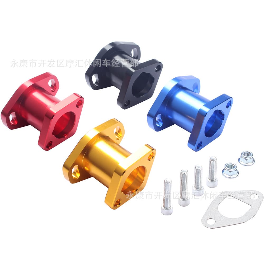 Motorcycle GX200 6.5hp CT200U KT196CC Go Kart Intake Manifold VM22 Carburetor Adapter Port