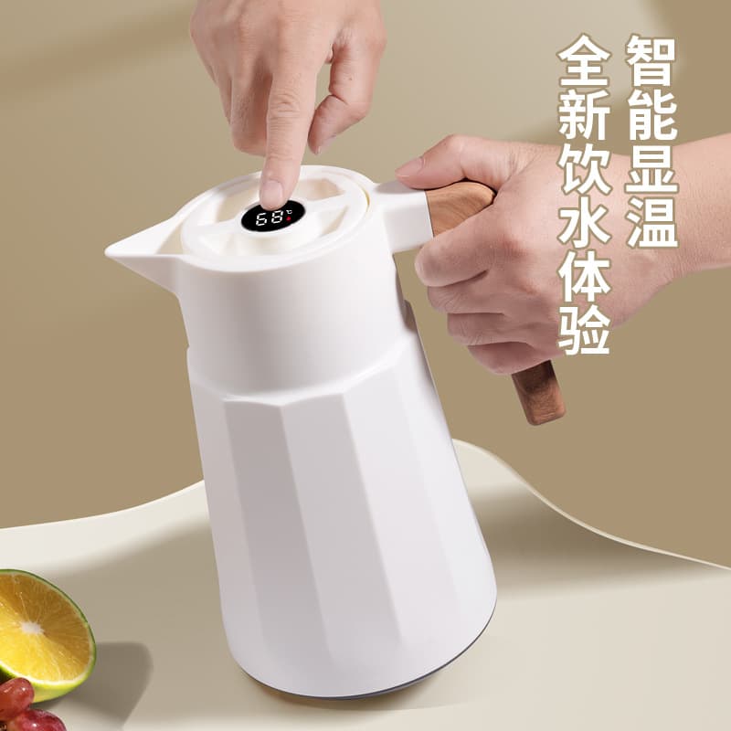 Smart thermos, large capacity, household thermos, European style coffee maker, moka pot, office kettle wholesale