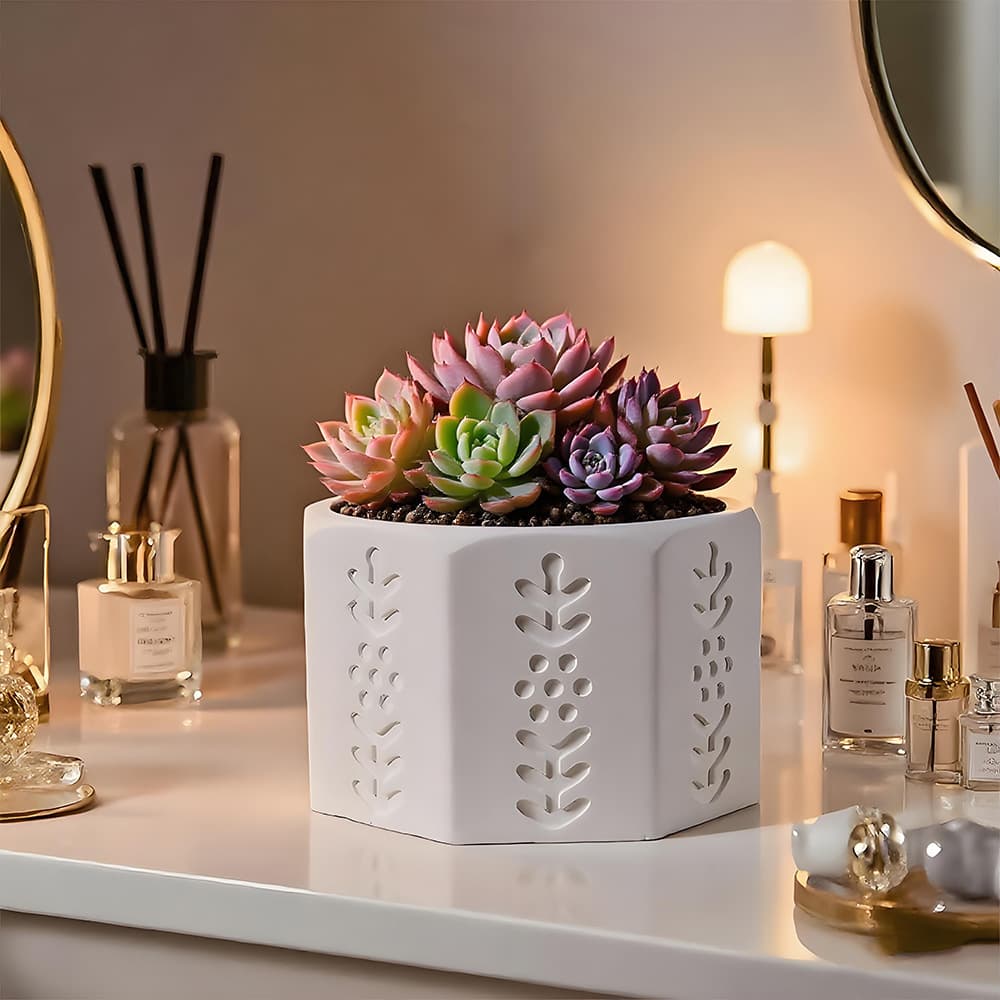 New Cement Mold DIY Succulent Plant Pot Home Decoration Silicone Mold Wholesale