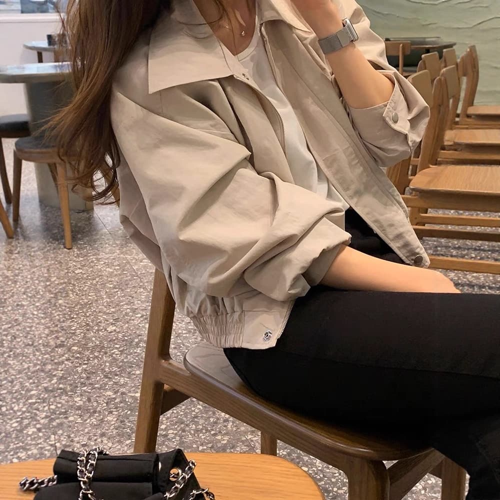 Short Workwear Jacket Women Spring Autumn 2025 New Trendy Petite High Quality Loose Casual Coat