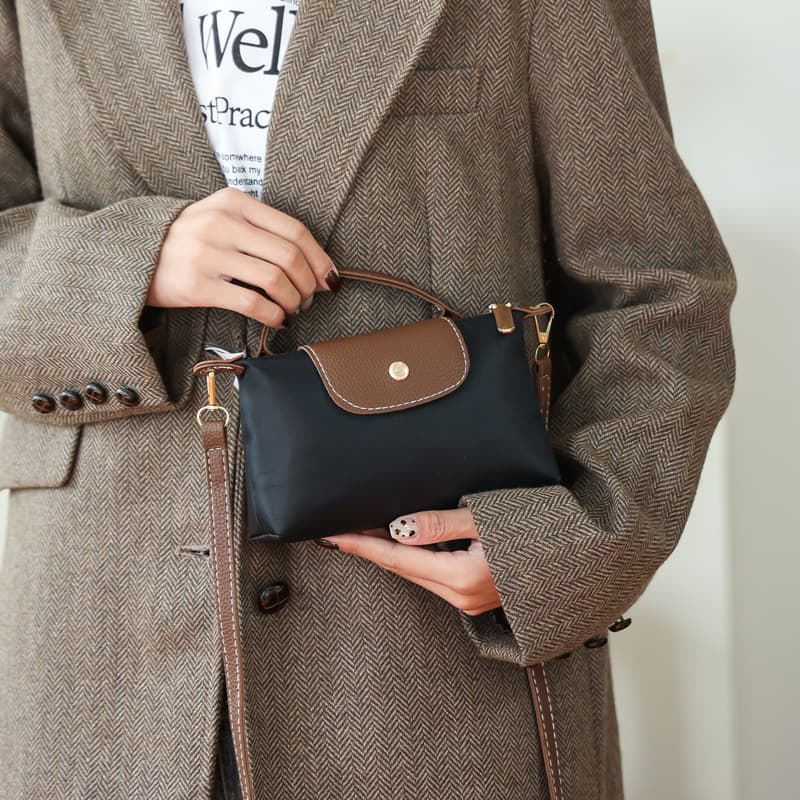 Women's Bag with a High-End Feel, Light Luxury, Fashionable, Simple, Versatile, Lightweight, Hand-Held, Shoulder, and Crossbody Bag, Fashionable Longchamp Bag