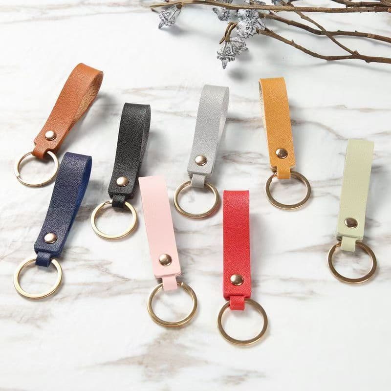 Leather Keychain Unisex PU Leather Car Key Holder