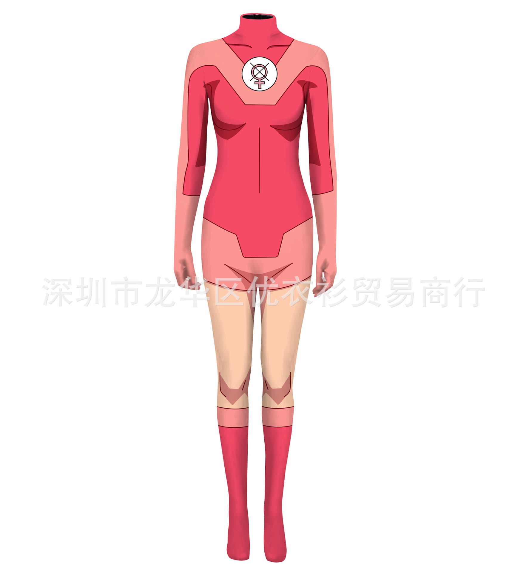 2023 New Cross-Border Anime/Heroine Cosplay Costume Women's Long-Sleeved Jumpsuit