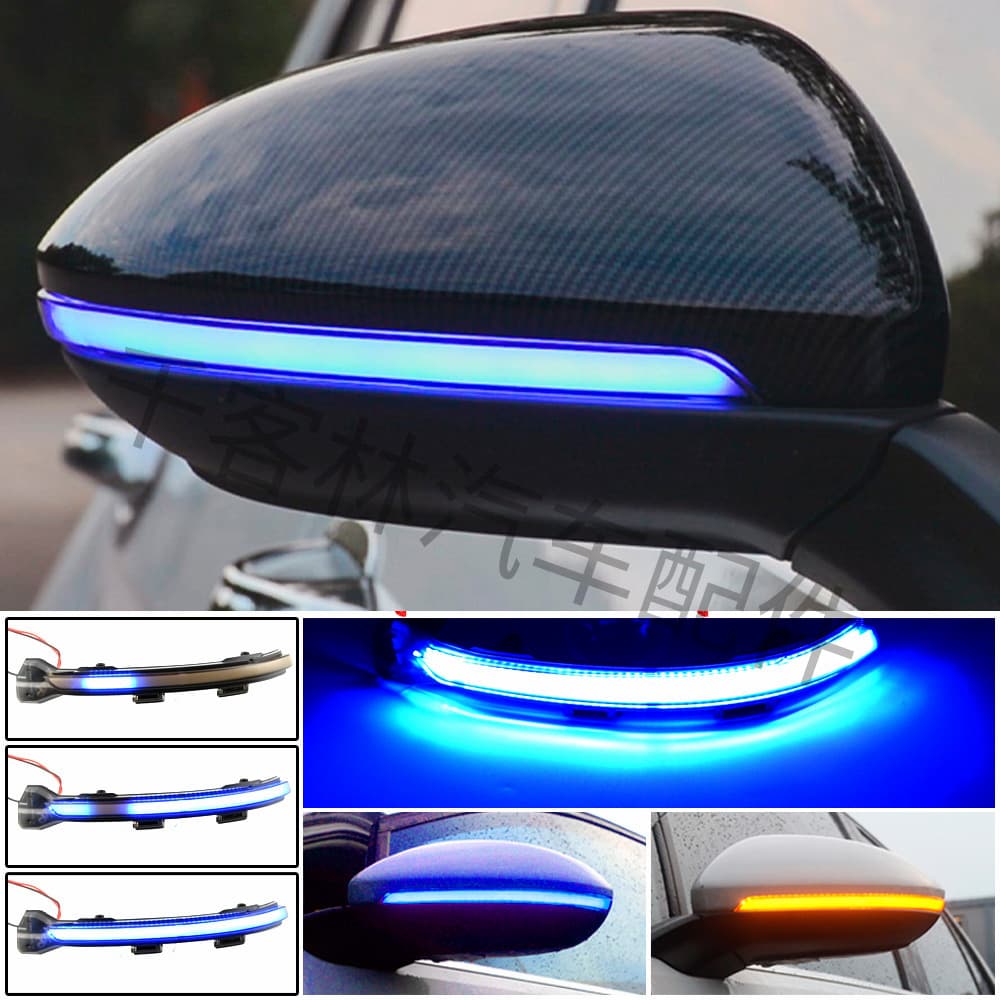 Compatible with Volkswagen Golf 7 MK7 7.5 GTI R Sportsvan Touran Side Mirror Sequential Turn Signal Light