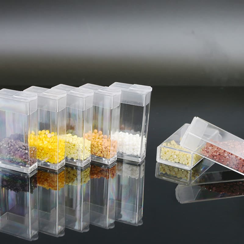 Diamond Painting Square Bottle Storage Box Bead Container DIY Nail Art Acrylic Small Box