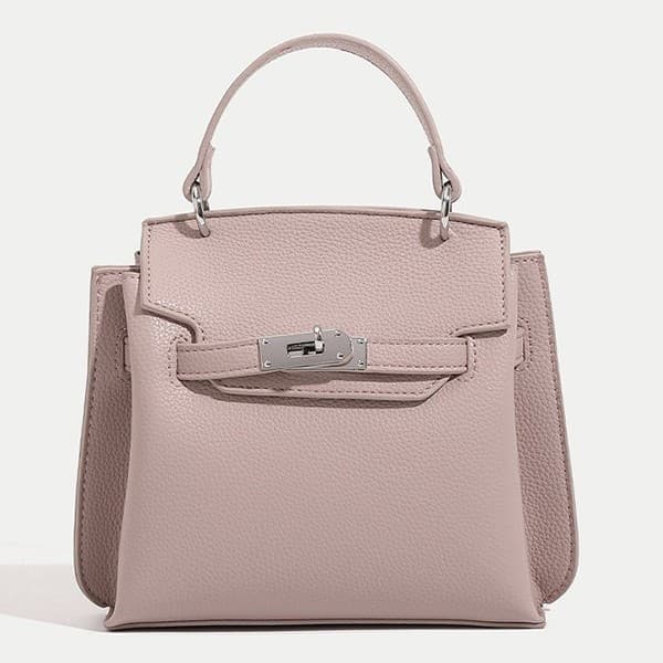 High-End Kelly Bag 2025 New Women's Bag Commuter Fashion Versatile Pebbled Lock Single Shoulder Crossbody Bag