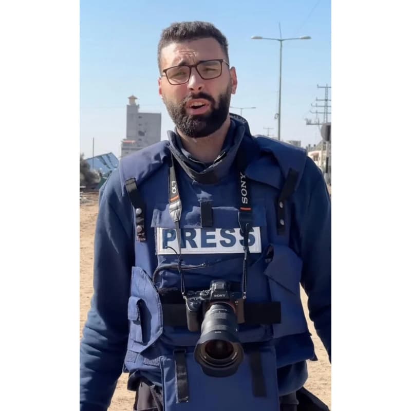 Press T-Shirt (Palestine Merch Inspired by Journalist Design) EU Size