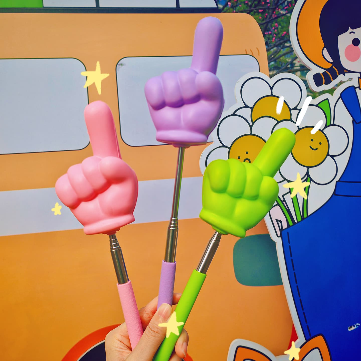 Telescopic Reading Finger Pointer, Retractable Teaching Stick for Teachers, Classroom Pointer