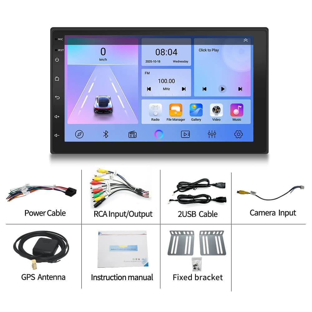 Android 7-inch Car Screen Player Carplay Car Navigation Universal In-Dash Navigation All-in-One Machine