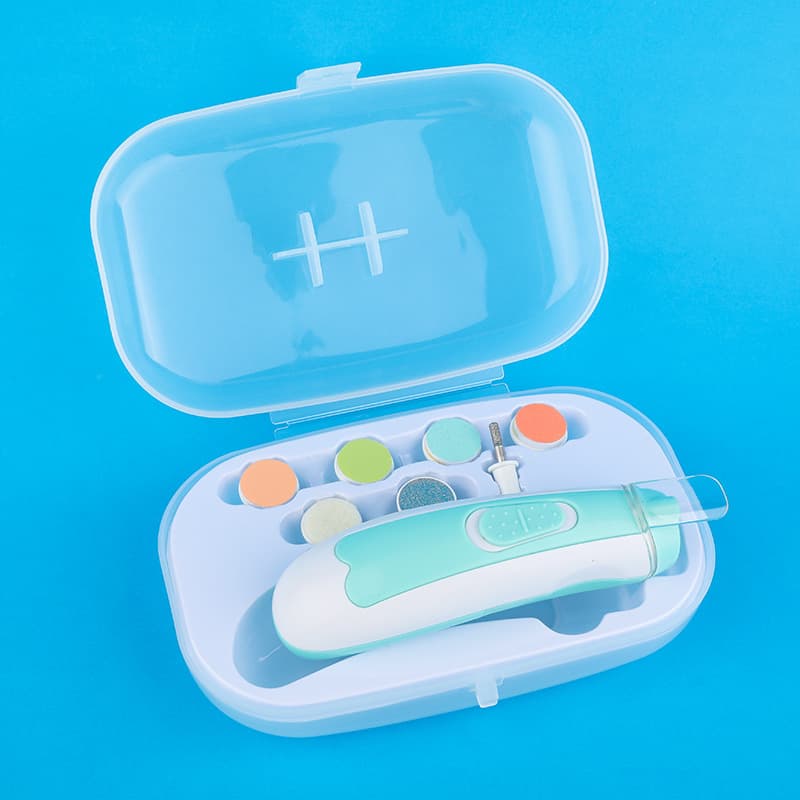 New Cartoon Baby Electric Nail Trimmer, Kids Nail File, Infant Nail Clipper Set