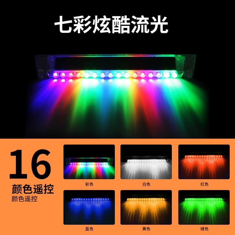 Car Solar Warning Strobe Light Interior Atmosphere Lamp Anti-Collision LED No-Mod Decoration Universal
