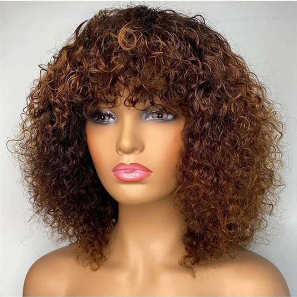 European and American Style Small Curl Afro Wig, Fluffy and Voluminous Wig for Women, Stock Available for Wholesale